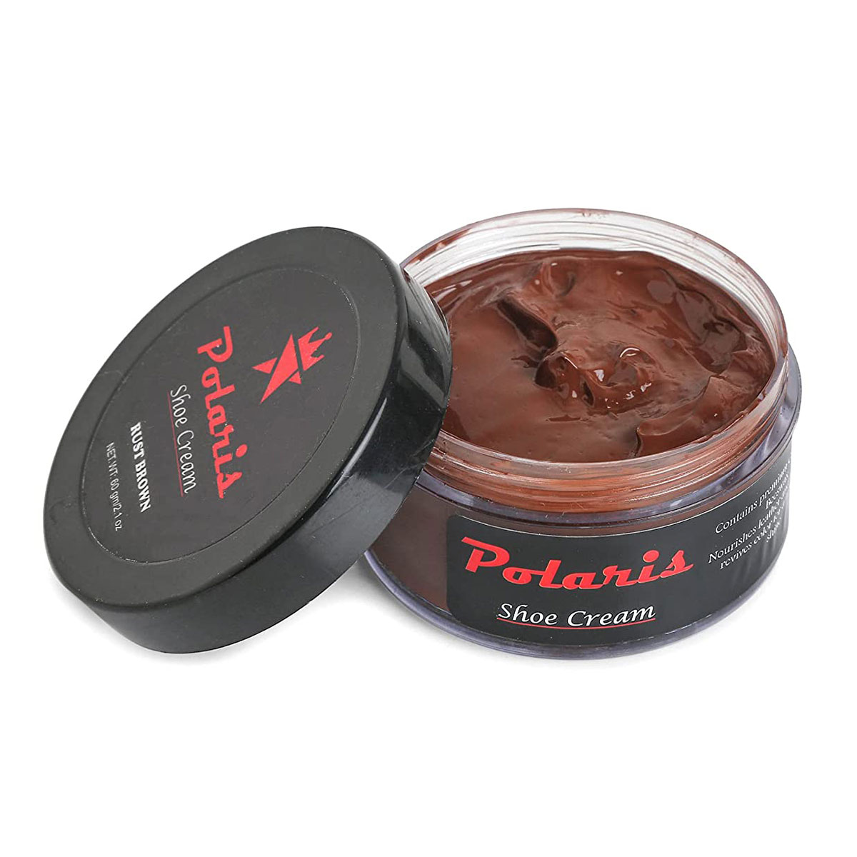 Rust light brown shoe polish High Shine Cream -60gm - ZEREZI, India